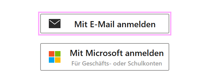 Melden Sie sich mit einer E-Mail-Adresse bei Shared Email Templates an.