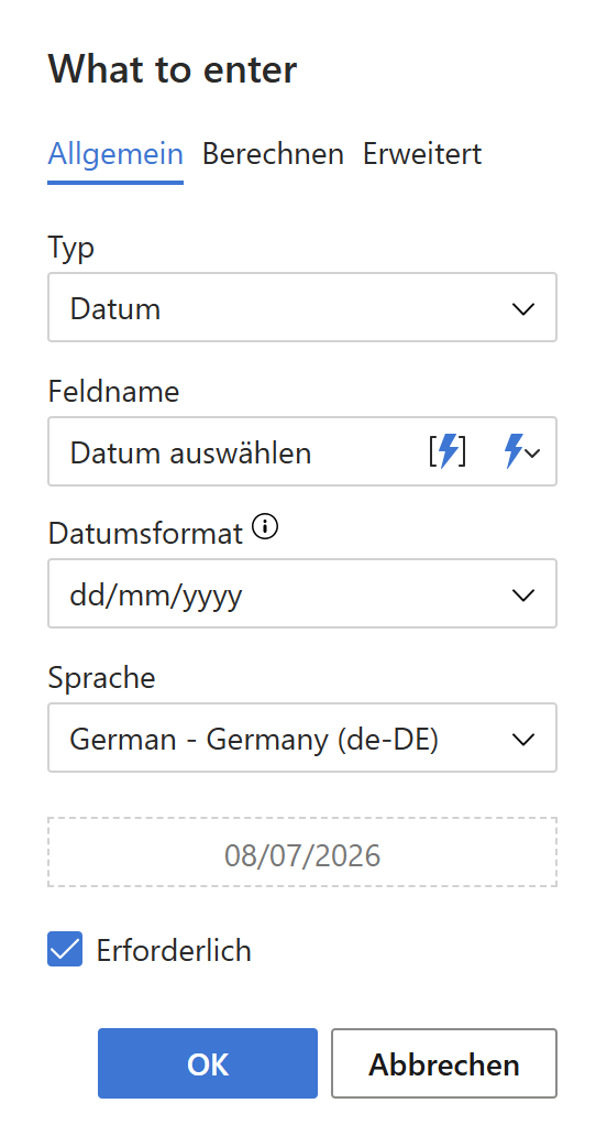 Fügen Sie einer E-Mail-Vorlage eine Datumsauswahl hinzu. Fügen Sie einer E-Mail-Vorlage eine Datumsauswahl hinzu.