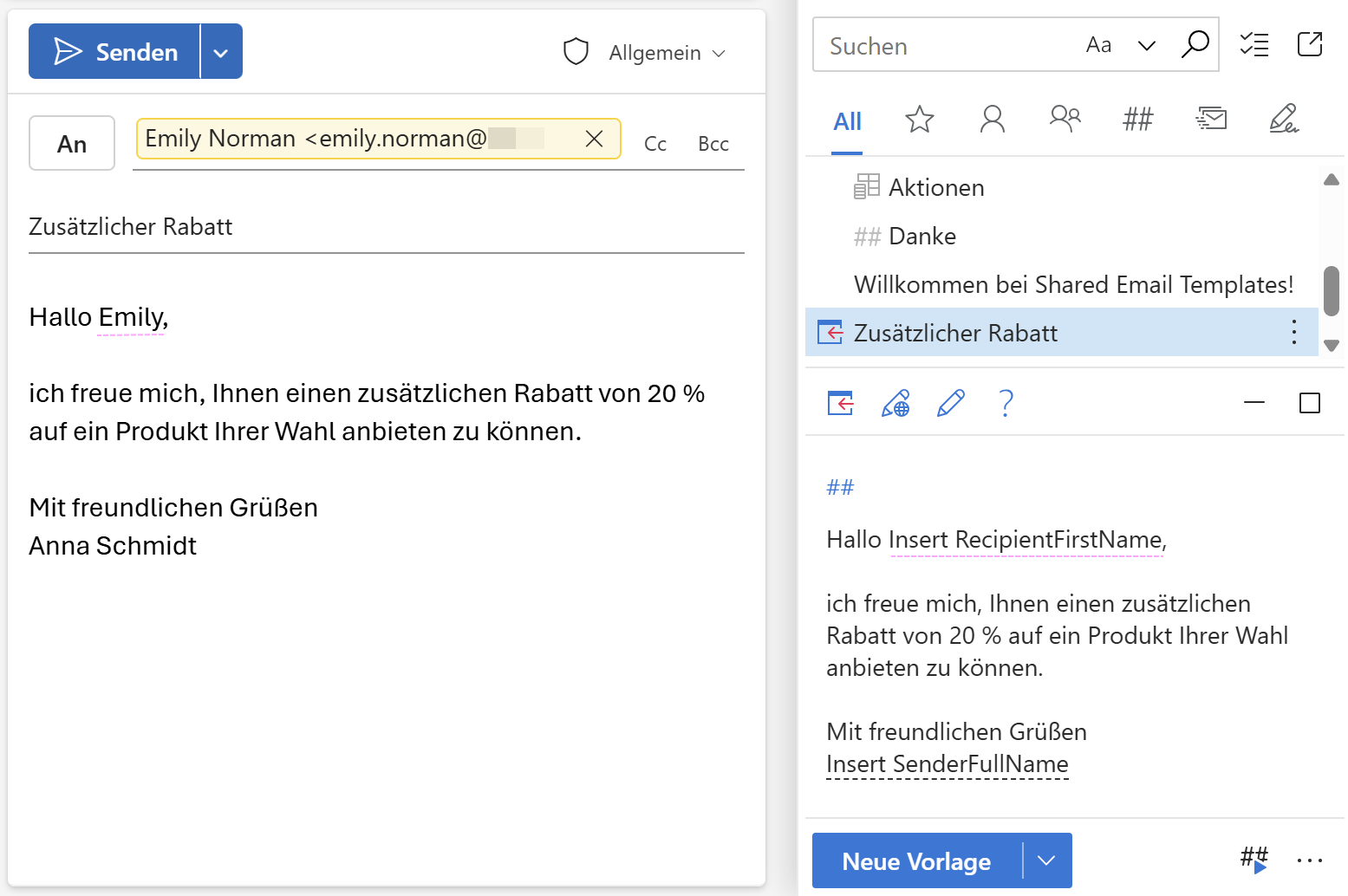 Fügen Sie den Vornamen des Empfängers in die Anrede einer Outlook-E-Mail ein. Fügen Sie den Vornamen des Empfängers in die Anrede einer Outlook-E-Mail ein.
