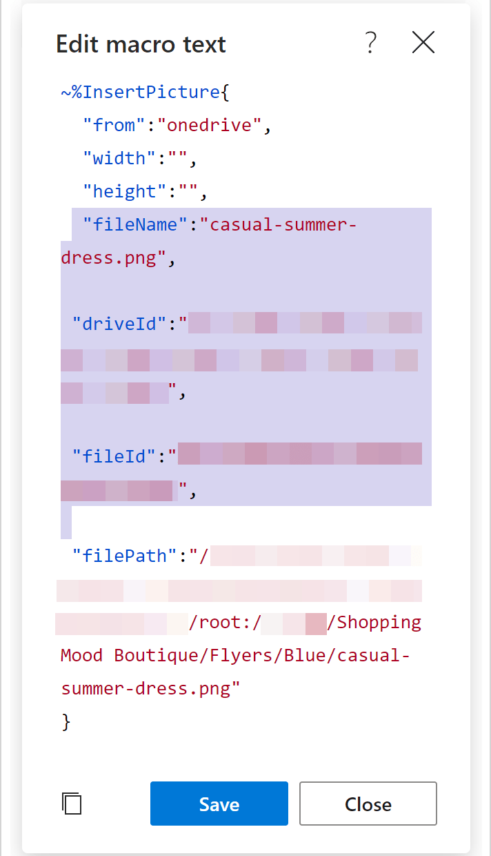 The parameters to be deleted.