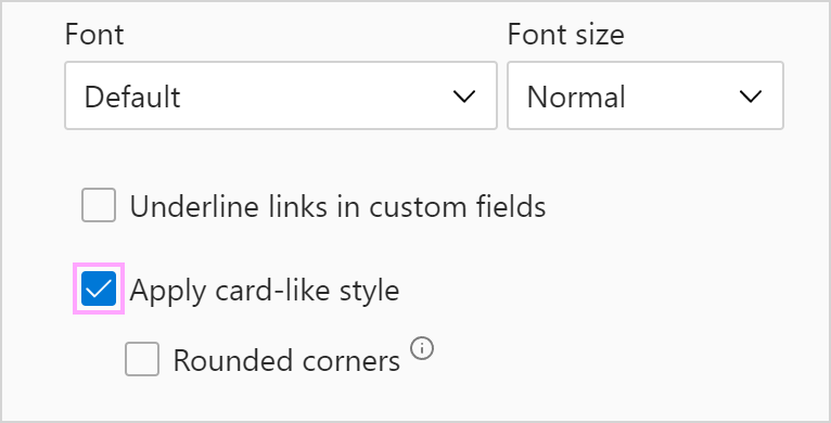 Apply a card-like style if needed.