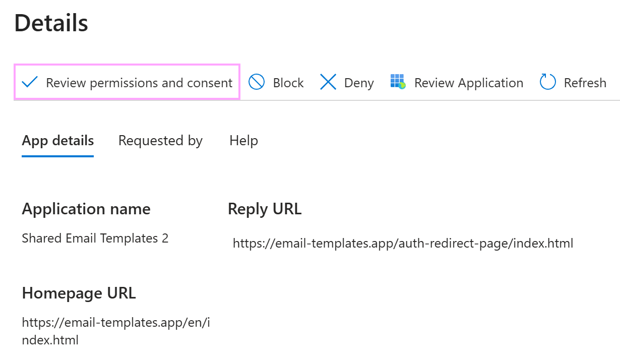 Review permissions and consent.