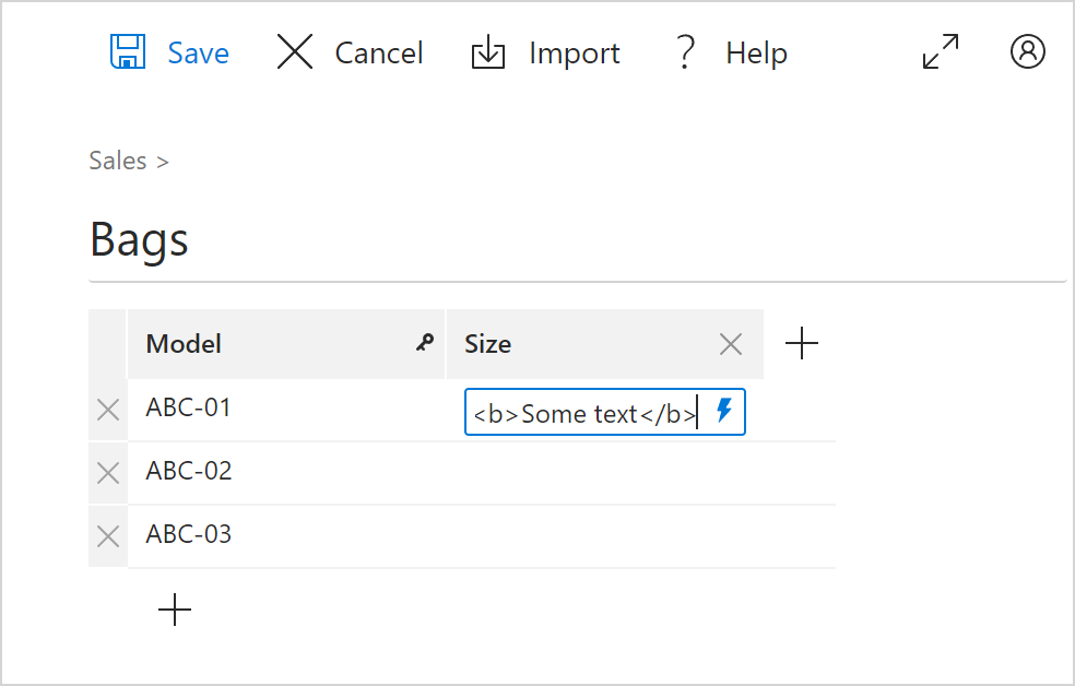 HTML code is supported.