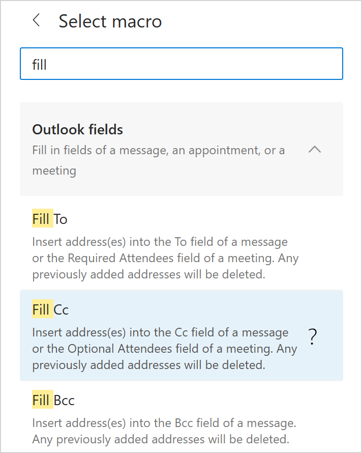 Automatically replace Cc recipients using a macro.