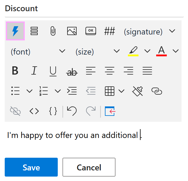 The Insert macro button The Insert macro button