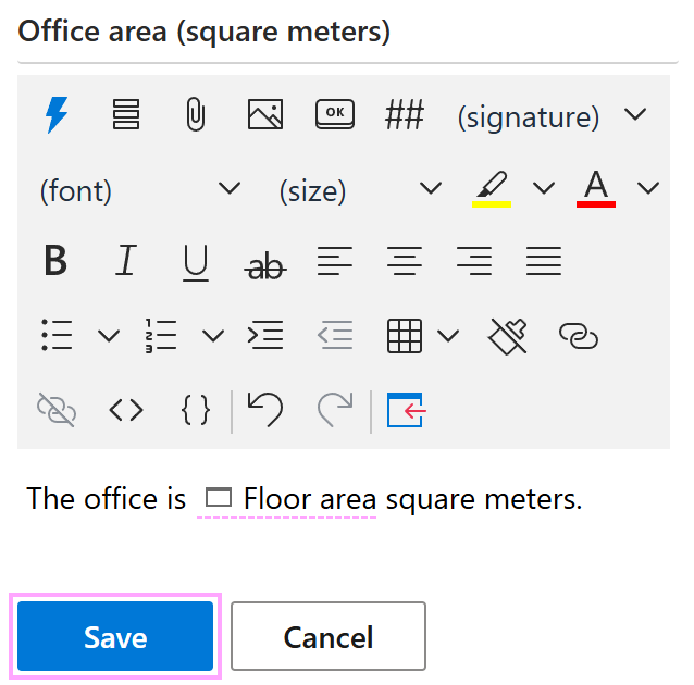 A custom input field for a numeric value A custom input field for a numeric value