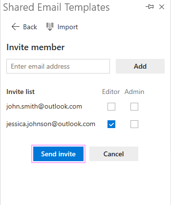 Invite several members. Invite several members.