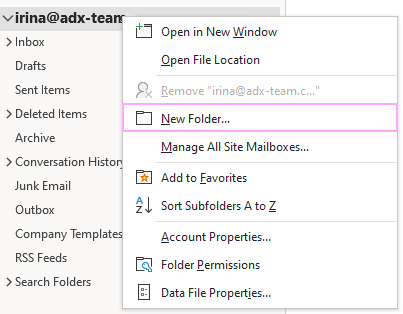 Create New Folder. Create New Folder.