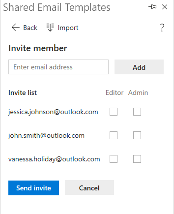 Emails are added. Emails are added.