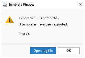 The export is complete.
