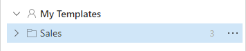 A folder with imported templates is shown in the Shared Email Templates pane.