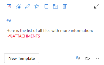 An unsupported macro is shown in red in an imported template.