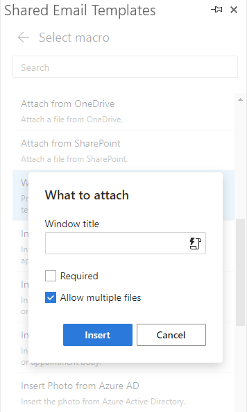 The Allow multiple files checkbox selected The Allow multiple files checkbox selected