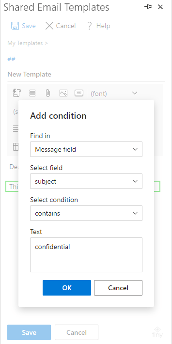 Formulating a condition Formulating a condition