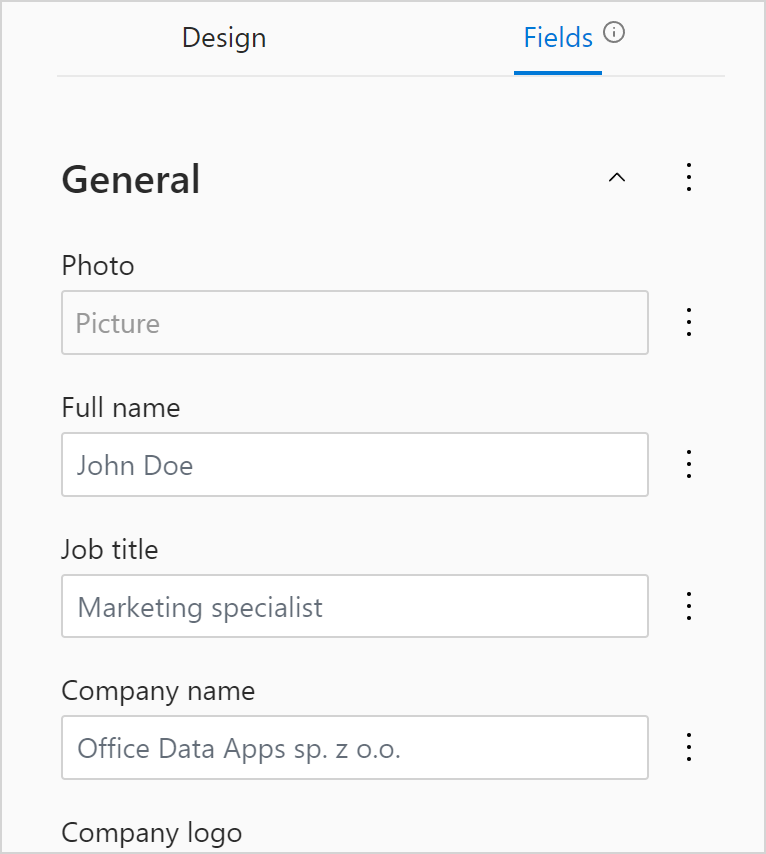 Enter the details to include in your signature.