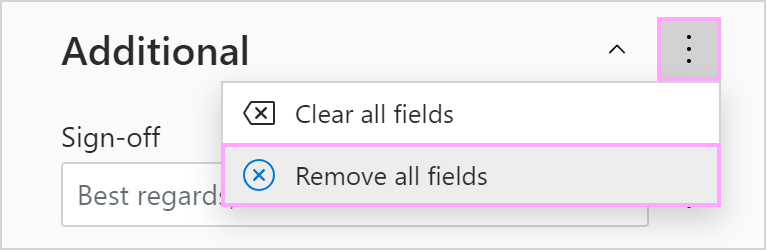 Remove a section.