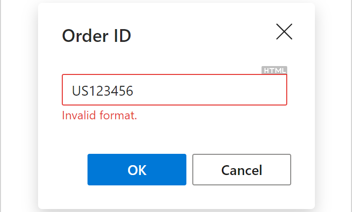 Invalid format Invalid format