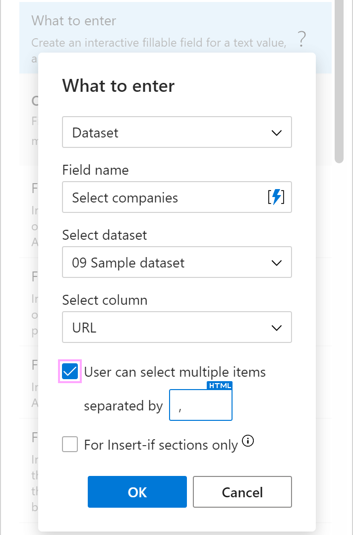 A new checkbox in the WhatToEnter macro dialog A new checkbox in the WhatToEnter macro dialog