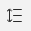 The Paragraph spacing icon.