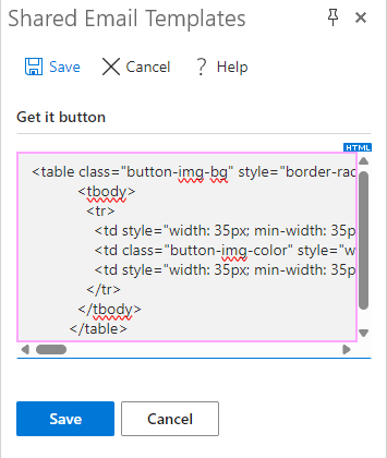 Use HTML code when creating a custom team property.
