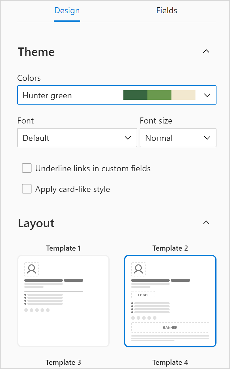 Choose a design.