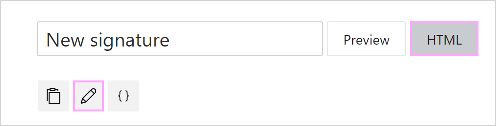 Edit as HTML.