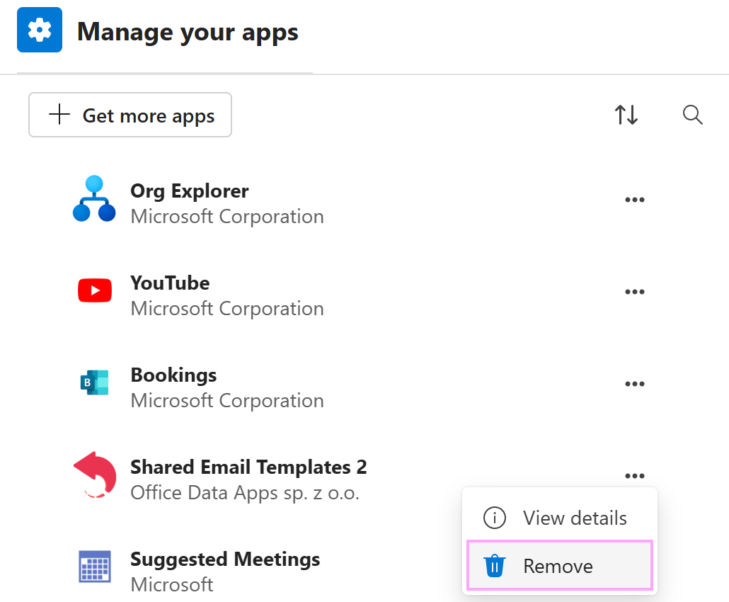 Uninstalling Shared Email Templates 2 in Outlook on the web Uninstalling Shared Email Templates 2 in Outlook on the web