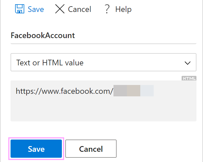 Create a custom profile property.