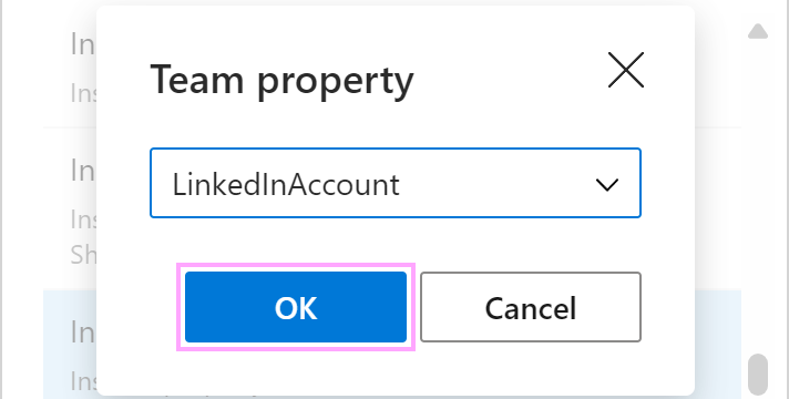 Select a specific property.