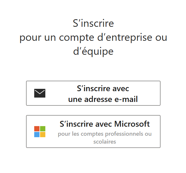 Options d'inscription à Shared Email Templates.