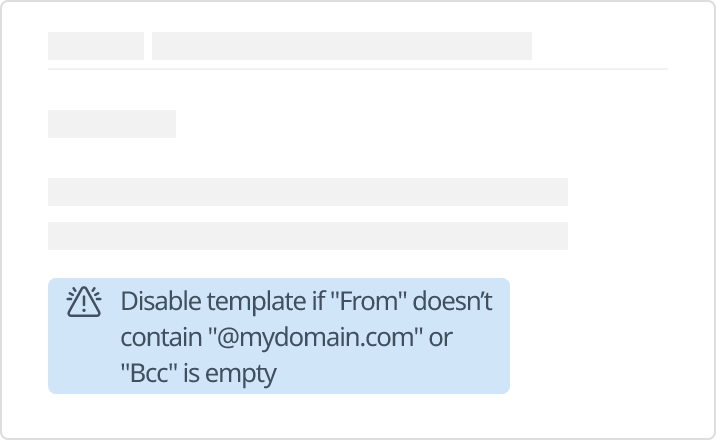Prevent templates from being used in wrong situations.