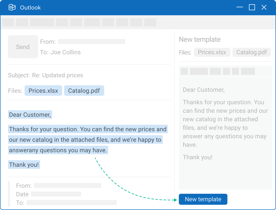 Nachricht in Outlook verfassen.