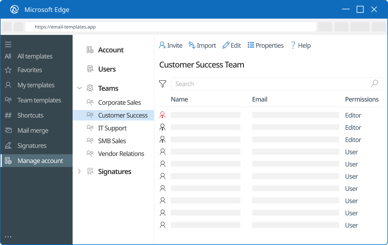 Admins can manage teams and users, assign permissions, adjust account settings, all from one place.