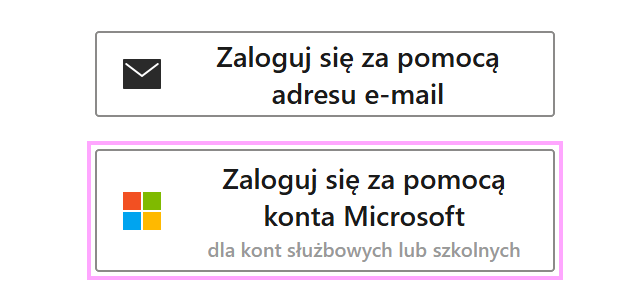 Zaloguj się za pomocą konta Microsoft