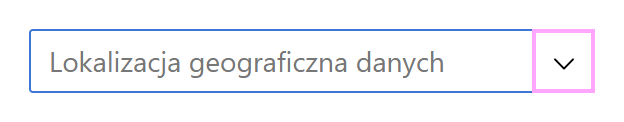 Wybierz lokalizację przechowywania danych.