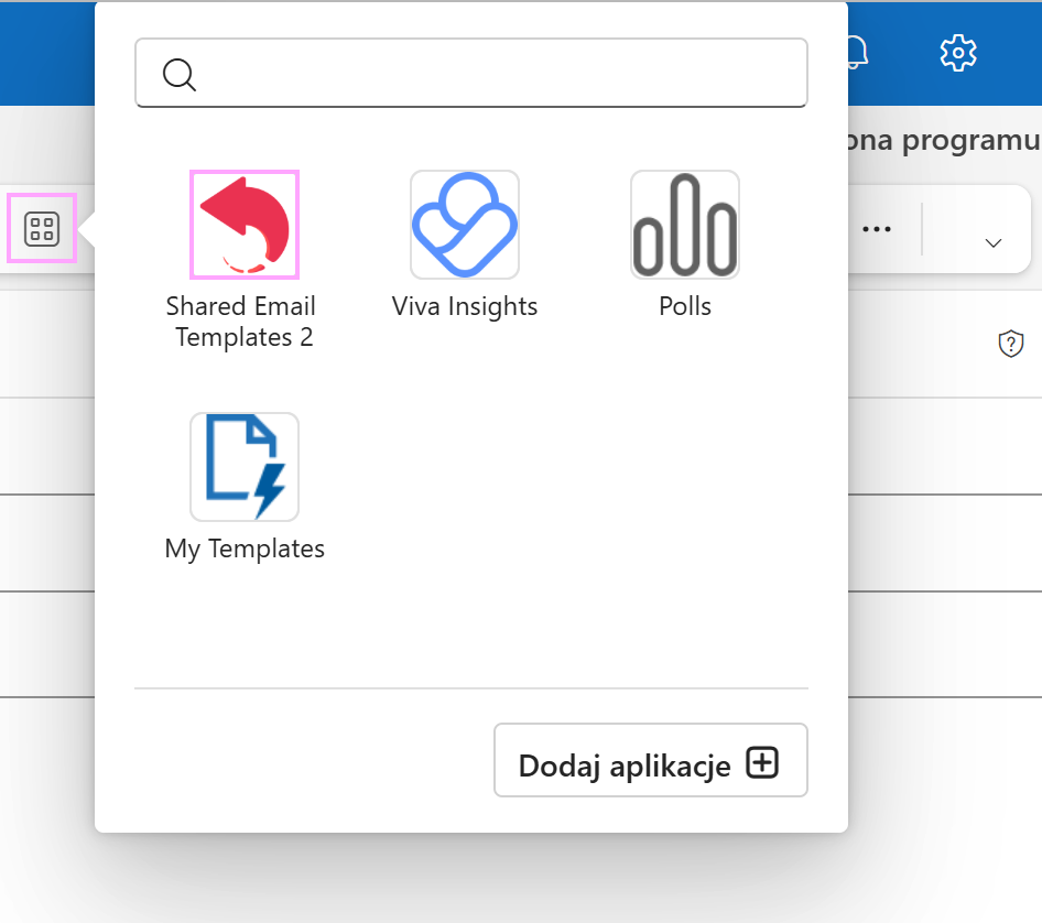 Otwórz Shared Email Templates w nowym programie Outlook dla systemu Windows. Otwórz Shared Email Templates w nowym programie Outlook dla systemu Windows.