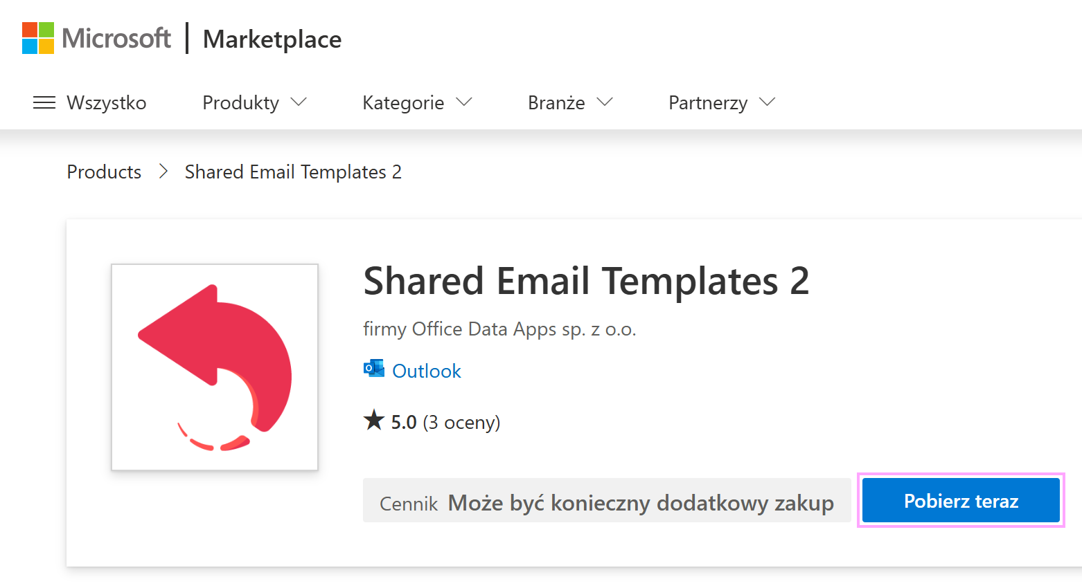 Przycisk Pobierz teraz Przycisk Pobierz teraz